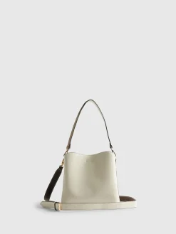 River Island Cream Lock Front Bucket Bag Sale