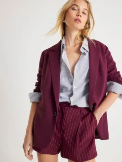River Island Purple Edge to Edge Blazer Clearance