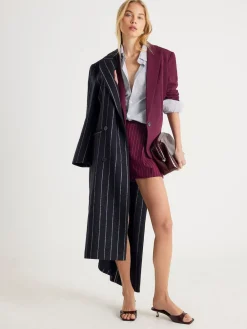 River Island Purple Edge to Edge Blazer Clearance