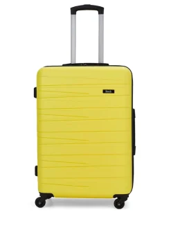 Rock Luggage Medium Seattle Suitcase Yellow New