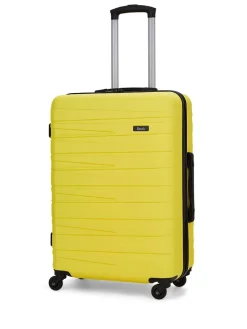 Rock Luggage Medium Seattle Suitcase Yellow New