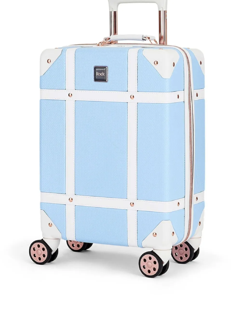 Rock Luggage Vintage Cabin Suitcase Blue Hot