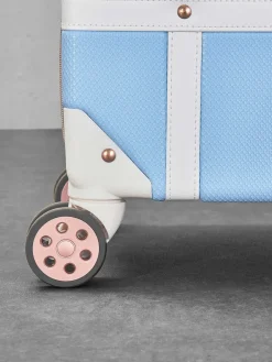 Rock Luggage Vintage Cabin Suitcase Blue Hot