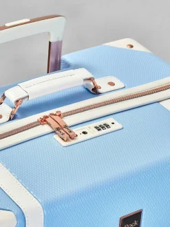 Rock Luggage Vintage Cabin Suitcase Blue Hot