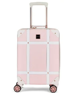 Rock Luggage Vintage Cabin Suitcase Pink Best