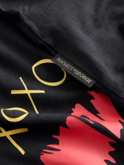 Rockett St George Black/Red Lips Long Sleeve Night T-Shirt Hot