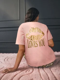 Rockett St George Khaki Green Lips Jersey Pyjamas Sale