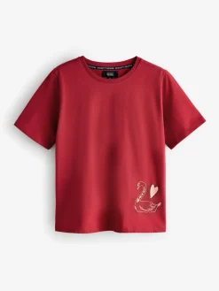 Rockett St George Red Argyle Swan Jersey Pyjamas Sale