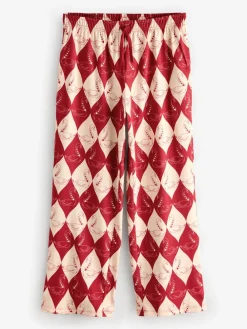 Rockett St George Red Argyle Swan Jersey Pyjamas Sale