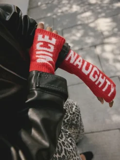 Rockett St George Red Naughty & Nice Handwarmers Red Naughty & Nice Sale