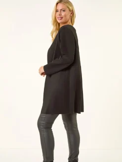 Roman Petite Suede Contrast Pocket Jacket Black Sale