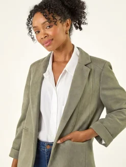 Roman Petite Suedette Blazer Green Sale