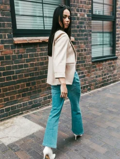 Roman Petite Suedette Blazer Natural Sale