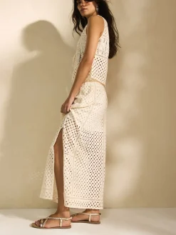 Next Rose Gold Leather Standard/Wide Fit Plait Strappy Toe Thong Sale