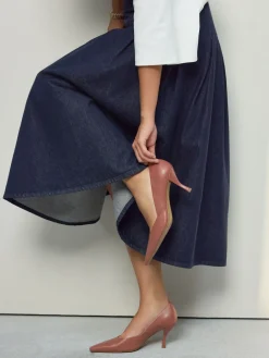 Next Forever Comfort® Leather Pointed Toe Heeled Court Shoes Rose Pink