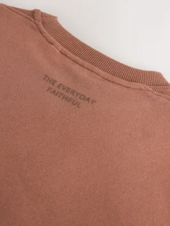 Next Rose Pink Relaxed Fit Essentials Longline Sweatshirt with Pockets Sale