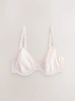 Next DD+ Lace Non Pad Full Cup Minimiser Bras 2 Pack Rose/White Outlet