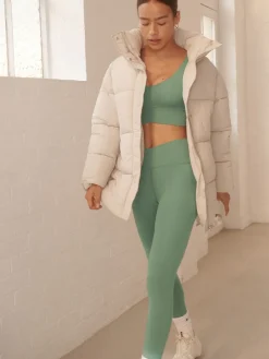 Next Balance Wrap Front Yoga Leggings Sage Green New