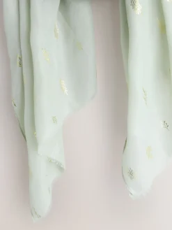 Next Sage Green Foil Lightweight Scarf Online