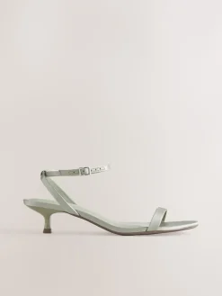 Next Sage Green Forever Comfort® Bridesmaid Round Toe Low Heel Simple Sandals