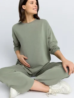 Next Sage Green Maternity Nursing Sweat Top Outlet