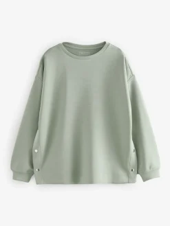 Next Sage Green Maternity Nursing Sweat Top Outlet