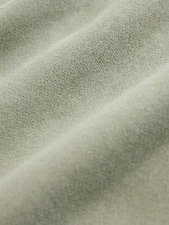 Next Sage Green Supersoft Peached Essentials Crew Neck Seam Detail Sweatshirt Outlet