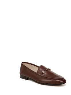 Sam Edelman Loraine Leather Bit Loafers Terazzo Brown New