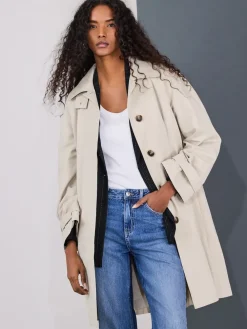 Next Dolly Trench Coat Sand Discount
