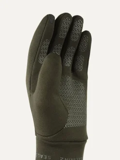Sealskinz Acle Water Repellent Nano Fleece Gloves Green Outlet
