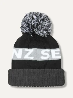 Sealskinz Foulden Water Repellent Cold Weather Bobble Hat Black Best