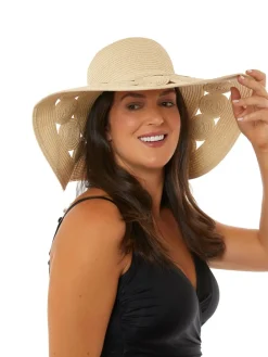 Seaspray Natural Cut-Out Detail Sun Hat Online