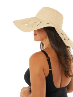 Seaspray Natural Cut-Out Detail Sun Hat Online