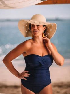 Seaspray Natural Cut-Out Detail Sun Hat Online