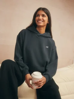 self. Black Hoodie Discount