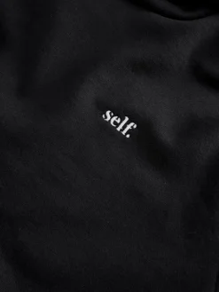 self. Black Hoodie Discount