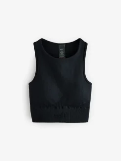 self. Seamfree Sports Crop Top Black Online