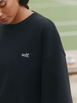 self. Black/White T-Shirts 2 Pack Clearance