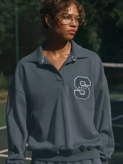 self. Rugby Sweatshirt Blue