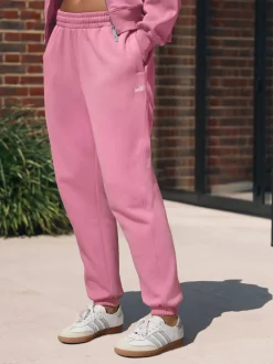 self. Bright Pink Cuffed Joggers