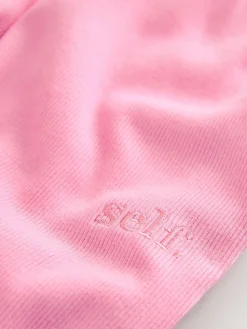 self. Ribbed Button Through Pyjamas Bright Pink Online