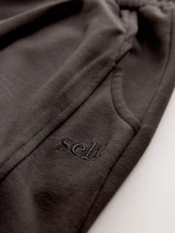 self. Barrell Leg Knitted Joggers Chocolate Brown Outlet