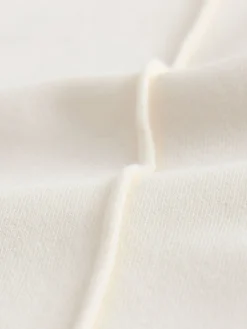 self. Ecru/Navy Wide Leg Joggers Clearance