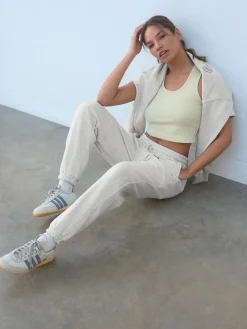 self. Grey Cuffed Joggers Clearance