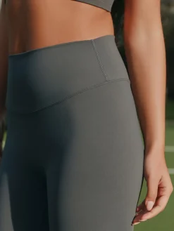 self. Grey High Waist Leggings Clearance