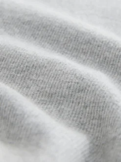 self. Cotton Rib Scoop Neck Vest Grey Marl Best