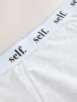 self. Short Logo Knickers Grey Marl Discount