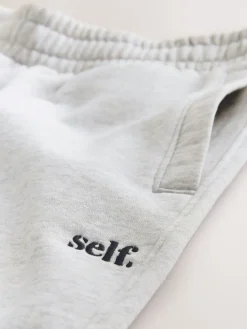 self. Grey Wide Leg Joggers Clearance