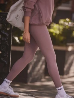 self. Mauve High Waist Leggings New