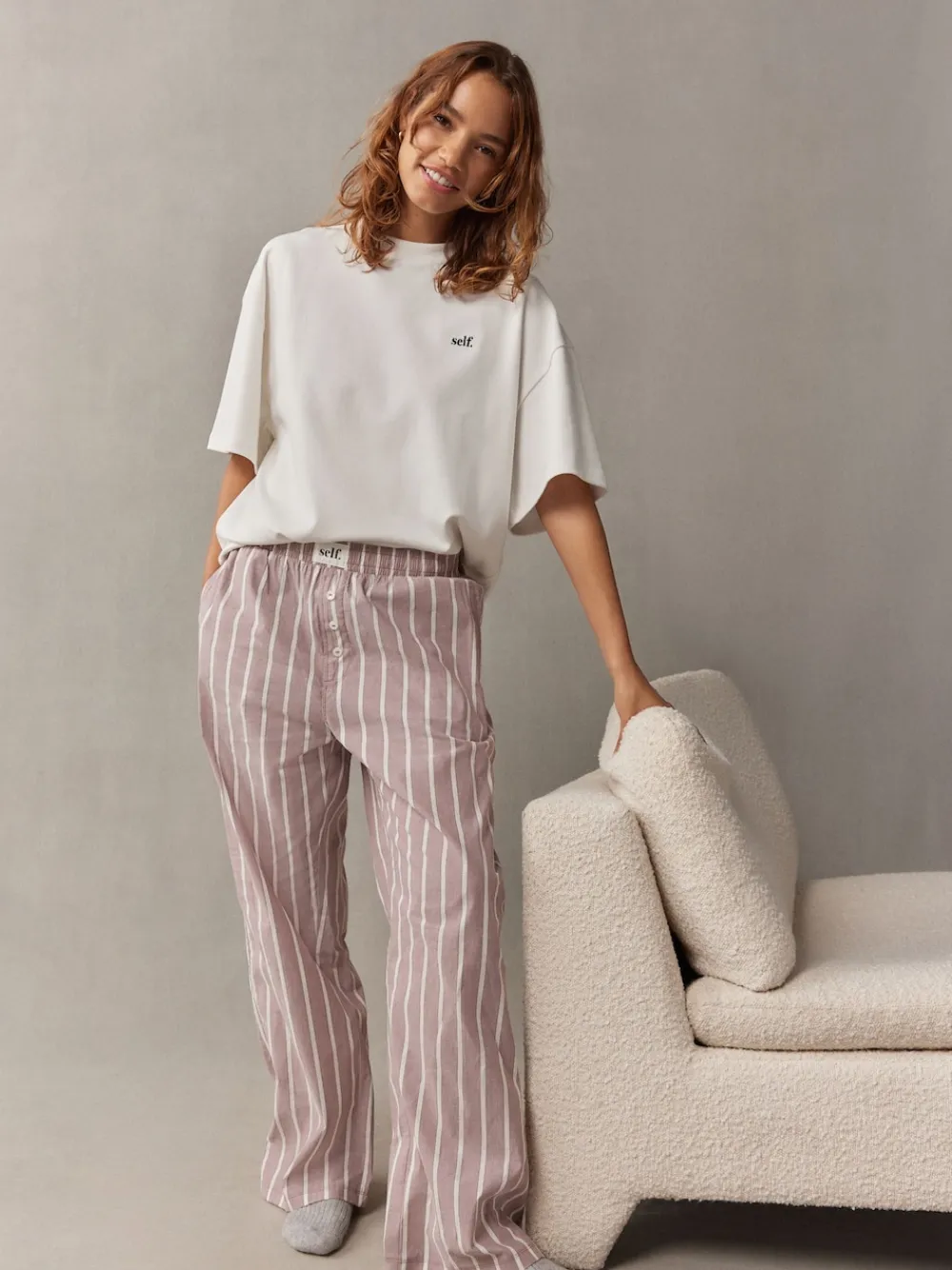 self. Short Sleeve Pyjamas Mauve